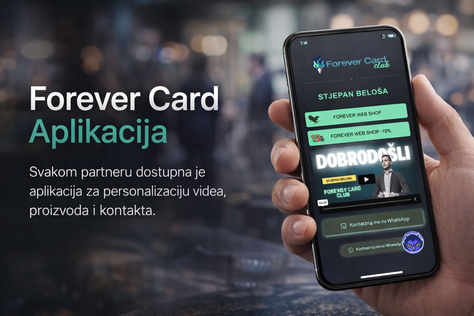 Screenshot of the app biolink editing page